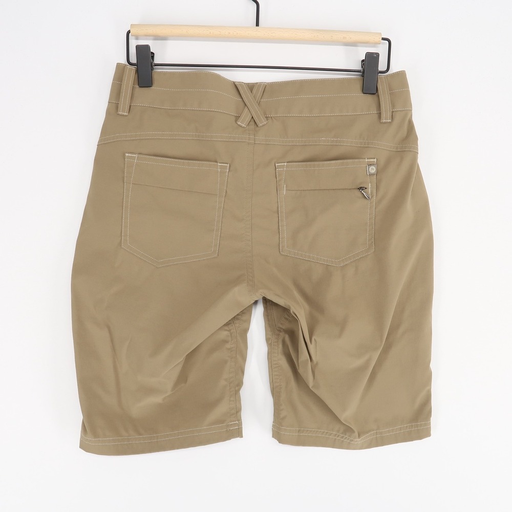 Marmot Kodachrome Shorts Womens 2 Tan Hiking Nylon Stretch Zipper Pockets - Picture 2 of 9